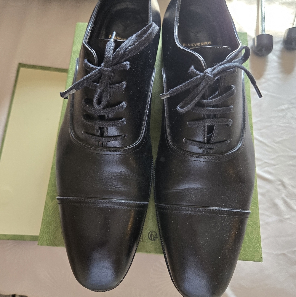 Max verre leather lace up shoes black size 8